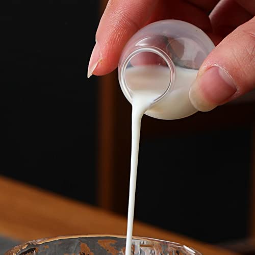 FAKEME Mini copo de leite de vidro xícara de chá café expresso transparente para chá, água e café da