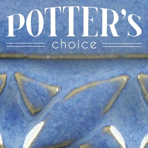 Image of Amaco Potters Choice Hi Fire (Cone5-6) Glaze - Pint # PC-23 -Indigo Float