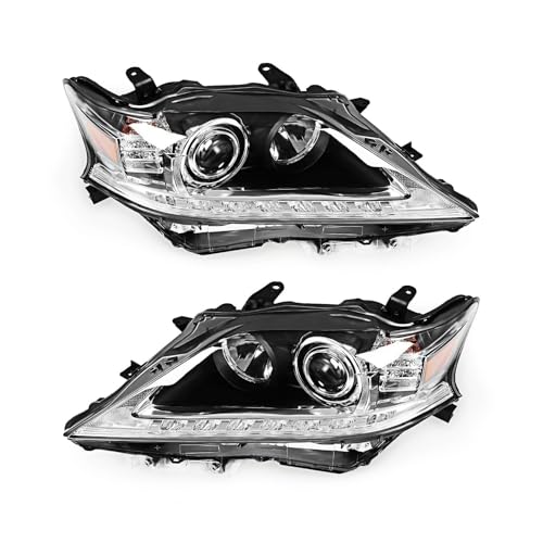 Aspaton Left & Right Xenon Headlight w/DRL Compatible with 2013-2015 RX350 RX450h w/o AFS Headlamp 81170-0E160 81130-0E160 (Passenger & Driver Side)