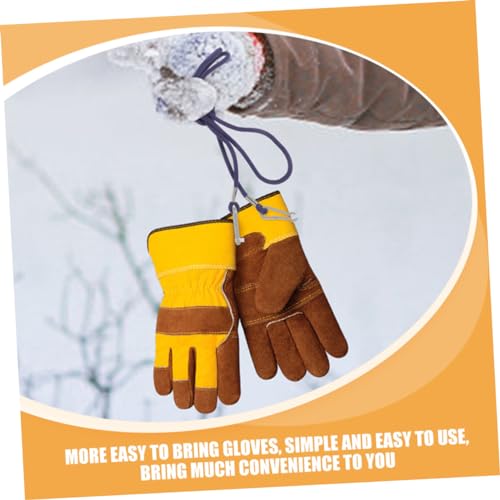 Toyvian 3pcs Kids Glove Leash Clips Anti-Lost Mitten Holder Neck Strap Portable Glove Lanyard for Boys and Girls Accessory4