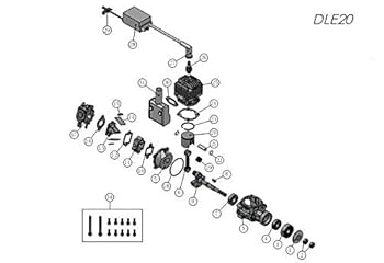 中古DLE20エンジン Amazon.co.jp: DLE ガソリンエンジン DLE20 20cc RC飛行機モデル