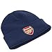 Arsenal FC Crest Knitted Turn Up Hat Navy Blue