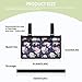 Viuacagoru Rose Wheelchair Storage Bag Universal Fit Wheelchair Bag Portable Adults Wheel Chair Armrest Accessories Pouch with Pockets for Power Walkers, Rollators, Seniors