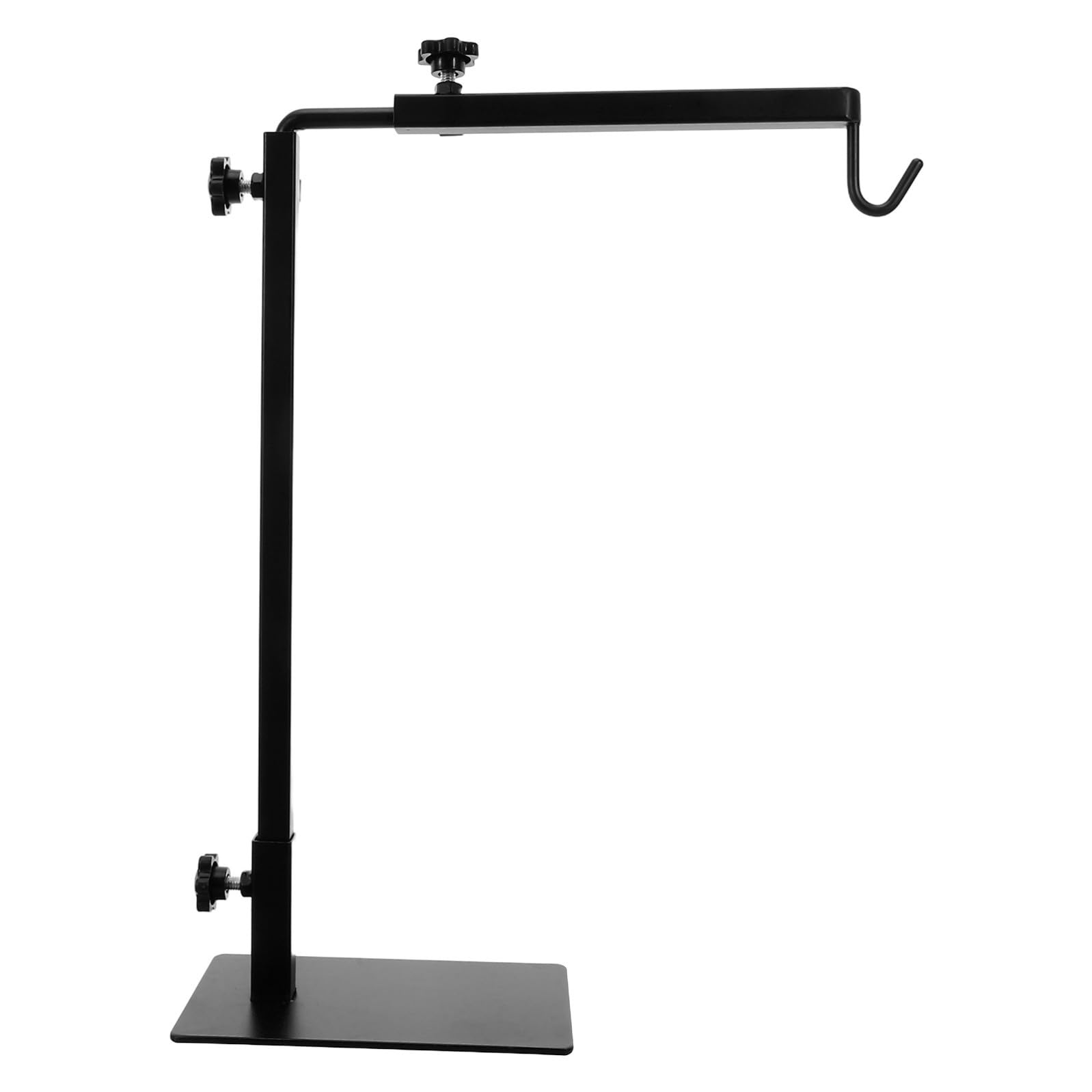 Supporto Installare Rettili Riscaldante Metallo in Lampada per Nero Altezza Regolabile, Facile alla Resistente Deformazione, per Terrari e Riscaldamento Vario