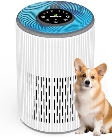 DAYETTE Air Purifier for Home Large Room up to 1300 sq ft, H13 Air Purifiers for Bedroom Pets with Fragrance Sponge, Remove 99.97% Smoke/Pet Dander/Pollen, Quiet 20dB Sleep Mode