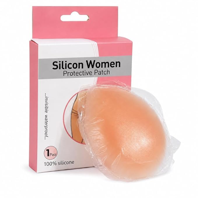 Silicone Women Protective Patch (1 Pair) | Invisible Waterproof Skin Patch for Women | Anti-Chafing, Sweatproof & Reusable Silicone Innerwear Protection Pads-picture-25