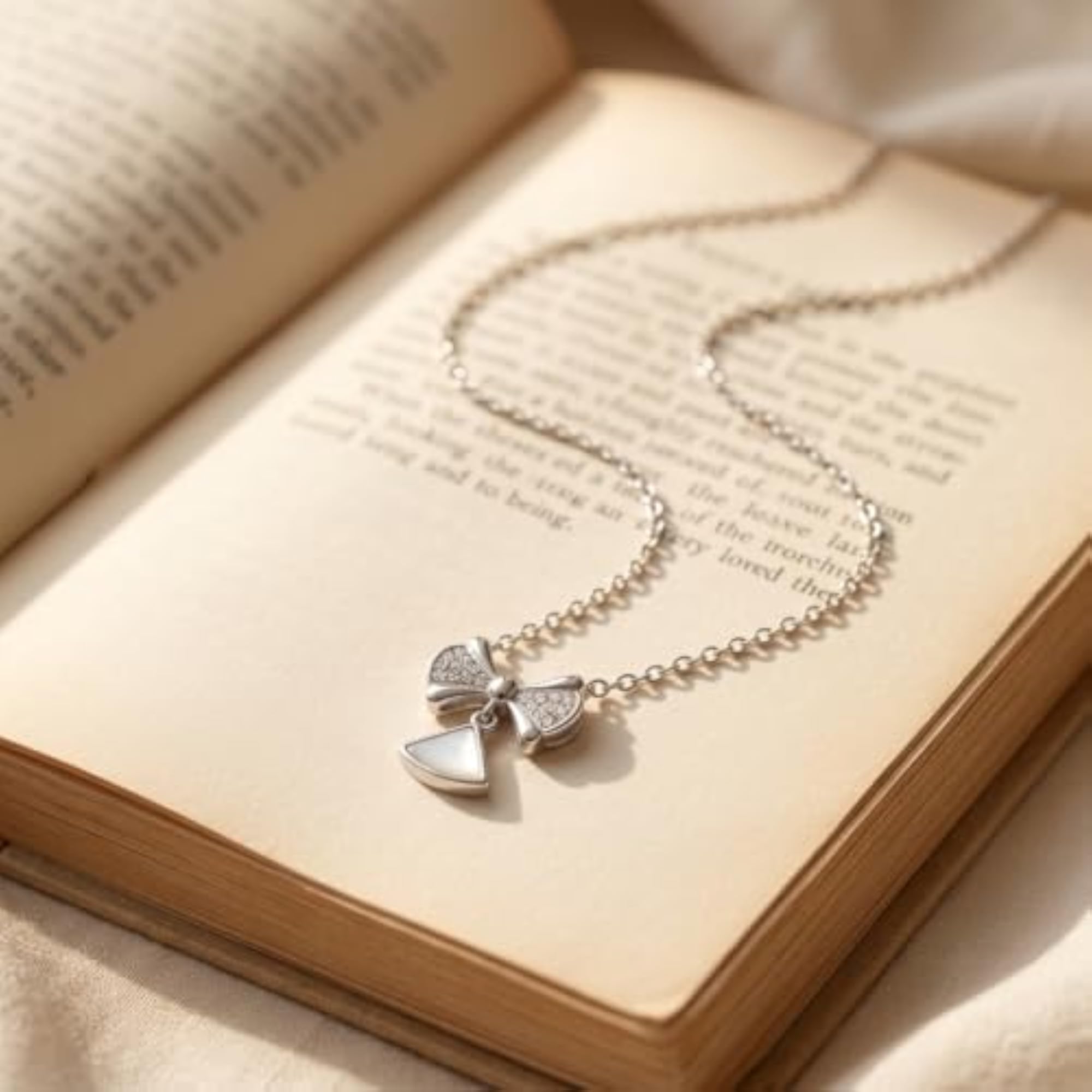 Women's 925 Sterling Silver Infinity Pendant Necklace, Adjustable Chain