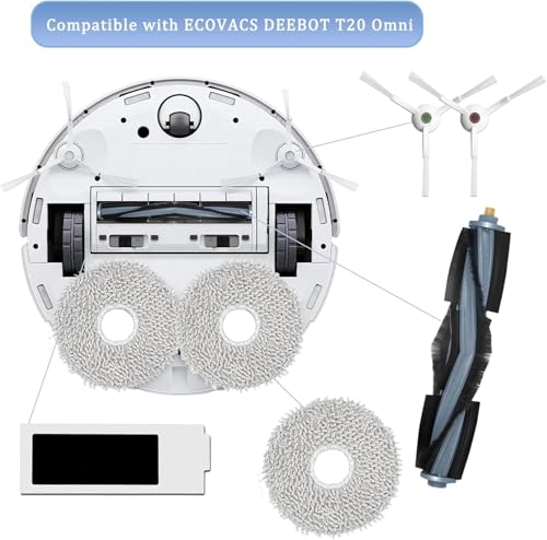 Image of Replacement Accessories Main Brush Compatible with Ecovacs Deebot T20 Series T20 Omni /PRO /MAX T20 Pro /Max Plus - Roller Brush Accessory,