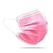 SICURA 50 Mascherine Chirurgiche Rosa, Made In Italy, Certificate CE, 3 strati, Tipo IIR Alta Efficienza di Filtrazione BFE≥99, Mascherine Rosa, Mascherine Chirurgiche Colorate Elastici Termosaldati