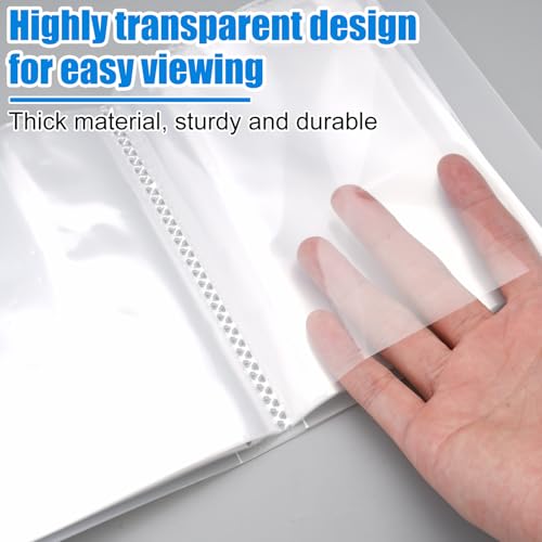 2 Stück A6 Album Transparent, 80 Seiten A6 Fotoalbum Transparent, Transparente Fotohülle aus Kunststoff, Mini-Aufbewahrungsbroschüre, A6 Transparente Stempelaufbewahrung, Foto Hüllen A6 für Aufkleber