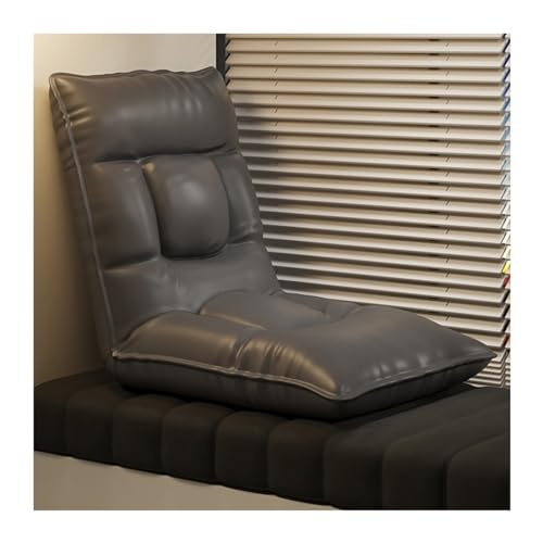 Chaise de sol pliante beige reglable a 5 positions pour salon et meditation