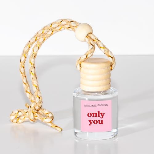 Image of Cool Girl Candles COOLGIRLCANDLES Only You Car Hanging Fragrance Oil Diffuser Car Air Freshener for Essential Oils, Long Lasting Automobile Diffuser Bottle