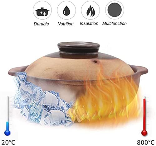 LXYDPZ Auflaufform Tontopf Eintopf Suppe Kochgeschirr Suppentopf Suppentopf Heißtopf Isolierte Auflaufform mit Deckel Antihaftbeschichtete Flache Keramik-Auflaufform (A 0,7 l) (A 0,9 l)