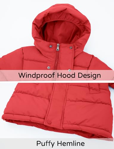 Happy Cherry Boys&Girls Long Down Jacket Lightweight Winter Warm Puffer Hooded Coat 4-12Y3