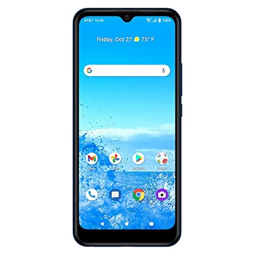 AT&T Motivate 2, 32GB, Maritime Blue - 4G LTE Prepaid Smartphone - Carrier Locked to AT&T