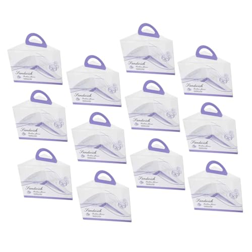 PRETYZOOM 12Pcs Cake Box Handheld Cake Carrier for Cakes Desserts and Pastries for Parties and Events