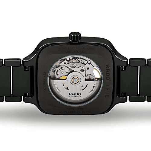 Rado True Square Swiss Automatic Watch, Black3