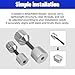 4 Pcs Flange Two Hole Pins Set Stainless Steel 1-1/8” Two Hole Alignment Pins & 1-5/8” Two Hole Alignment Pins