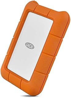 LaCie Rugged USB-C 5TB External Hard Drive Portable HDD  USB 3.0, Drop Shock Dust Rain Resistant Shuttle Drive, for Mac and PC Computer Desktop Workstation Laptop, 1 Month Adobe CC (STFR5000800)