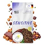 HEY HOLY Sensitives Hundefutter Pferd | Hypoallergenes, getreidefreies Hundefutter trocken für ernährungssensible Hunde | Maximale Verträglichkeit durch allergenreduzierte Rezeptur, natürliche Zutaten