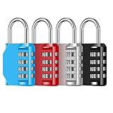 como abrir una cerradura de combinacion mecanica ALTA SEGURIDAD: Cada cerradura de combinación tiene varios dispositivos de seguridad. La carcasa de cada candado está hecha de aleación de zinc sólido. La percha tiene un grosor de 6 mm y es difícil de cortar, romper o romper. Recomendamos engrasar o lubricar las cerraduras con regularidad. Los números están grabados y, por lo tanto, son fáciles y rápidos de leer, además de estructurados y fáciles de rotar.
