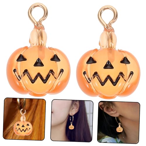 Charmes de citrouille pour fabriquer des boucles d'oreilles Halloween