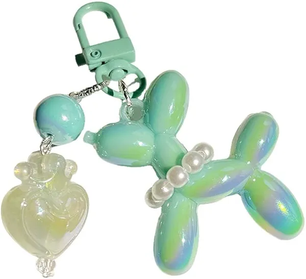 BeeGift Cute Keychain for Women-Jelly Balloon Dog Keychain, Stylish Purse Charms & Keychain Accessories for Purse, Backpack