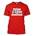 HAASE UNLIMITED Mens Drop A Gear And Disappear T-shirt (XL, RED)