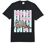 Daisy Stripes See Ya Soon Funny Raccoon Meme Summer Graphic Comfort Colors Adult Heavyweight T-Shirt