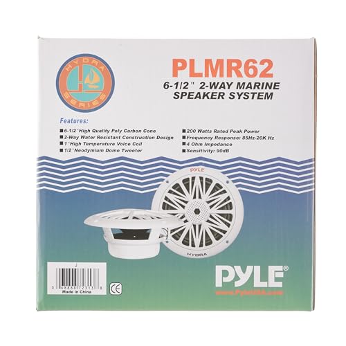 Pyle PLMR62 6.5 Inch Dual Marine Speakers - 2 Way Waterproof And Weather Resistant Outdoor Audio Stereo Sound System thumb #10
