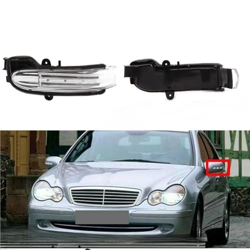 Intermitente de espejo para Benz W203 2004-2007 luz indicadora lateral de 4 puertas 4