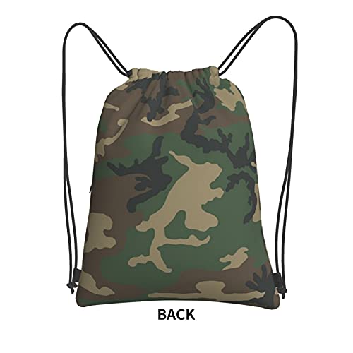 camo drawstring backpack