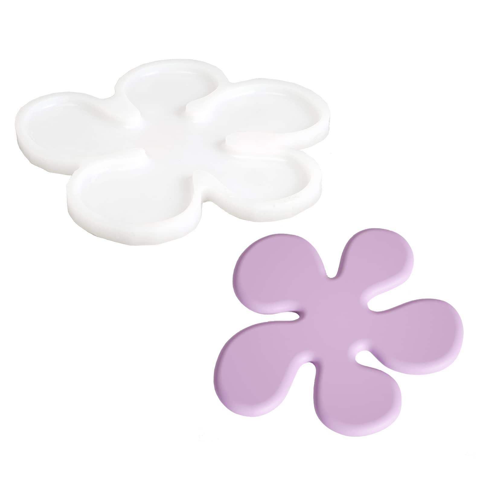 Moule en silicone fleur pour dessous de verre - Sublimez votre table de dîner avec le SH0767
