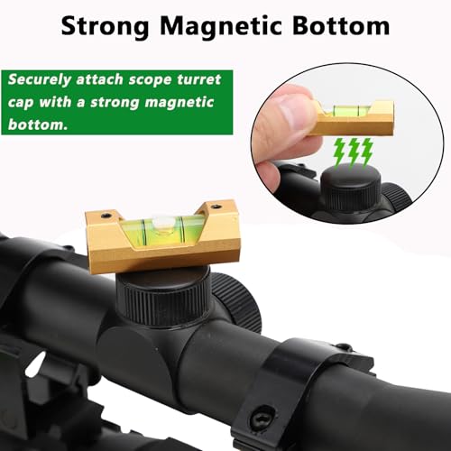 Image of Hawthy Scope Leveling Kit Scope Bubble Level Picatinny Scope Level Magnetic Level Tool Bubble Leveling System