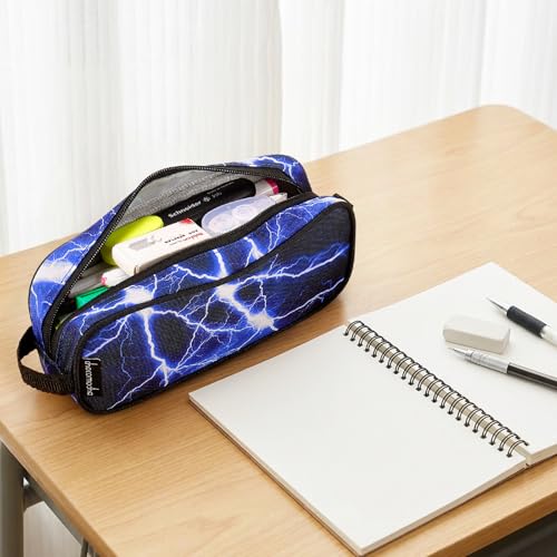 Image of Choco Mocha Kids Pencil Case for Boys, Soft Zipper Pencil Pouch for Boys, Kids Pencil Case for School Game Print Pencil Bag for Toddler Boy, Black