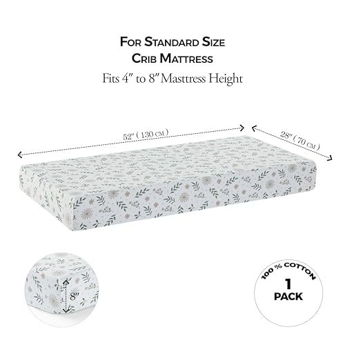 Image of Dreamology Muslin Crib Sheet for Boys,Girls,100% Cotton Crib Sheets Fitted