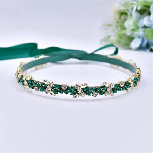 Women's Handmade Beaded Wedding Belt En8 Rhinestone Belt Bridal Accessory2