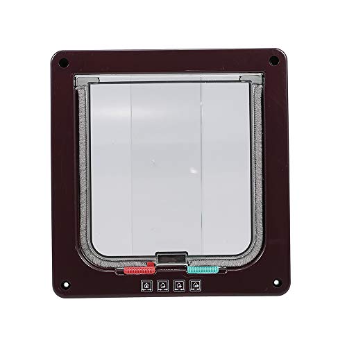 mewmewcat Porta Cat Pet Entrada Segura Ferromagnético Pet Flap Door 4 Maneiras de Bloqueio Automatic