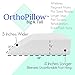 ORTHOPillow Big and Tall w/Free 2nd Cover (19.99 Value!!) | Extra Wide and Long | Elevating Leg Rest Wedge Pillow with 2
