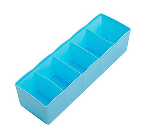 Organizador Zedtom 3 piezas para ropa interior, calcetines, corbatas, cinturones, para cajones, color azul