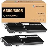 toner xerox workcentre  SINOPRINT 106R02228 Lot de 2 cartouches de toner de rechange haute capacité pour Xerox Phaser 6600 Workcenter 6605 Noir