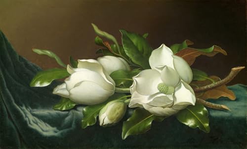 Art Tableau Magnolias toile 60x90cm pour la décoration murale du salon