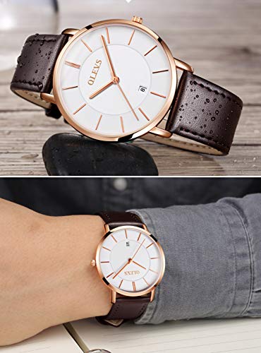 Image of OLEVS Men's Watches Analog Quartz Chronograph Dress Watch Multifunctional Stainsteel Steel Waterproof Classic Original Watch for Man