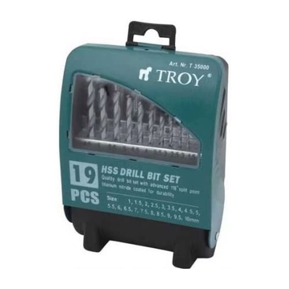 Troy T 35000 Hss Matkap Uç Seti, 19 Parça