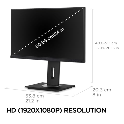 Image of ViewSonic VG275 27 Inch 1080p Monitor Designed for Surface, IPS Display for Smooth Home and Office Productivity, Advanced Ergonomics, 60W USB-C, HDMI, and DisplayPort Inputs