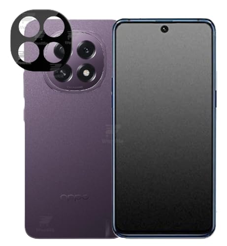 Image of WonRia [1+1 Matte Tempered Glass Compatible with Oppo F29 5G with 3D Camera Lens Protector Glass Edges to Edge Screen Guard Protector - (Pack of 2)
