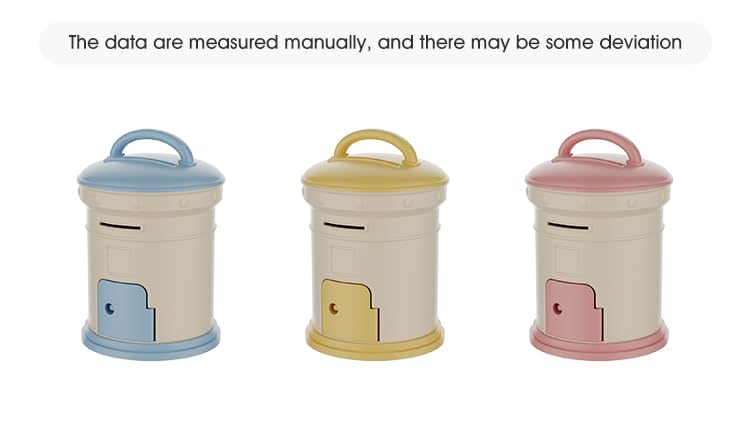 Cortina Post Box Design Piggy Bank for Kids & Adults – Plastic Coin Saver with Handle & Keys, Money Box Gift Item for Kids Ages 3+ (Pink, Pack of 1) 3