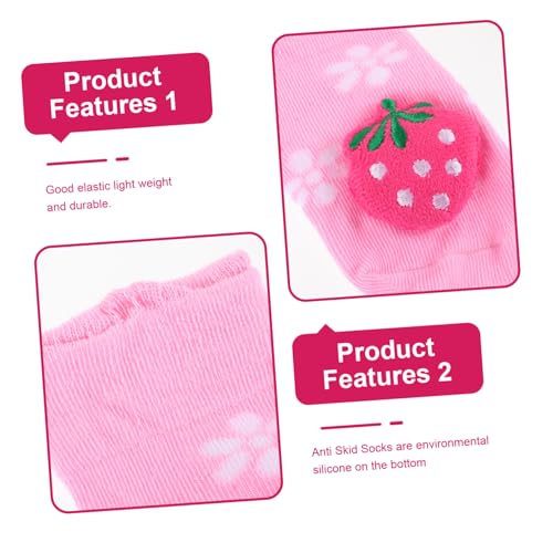 LIFKOME Warm Cotton Non Slip Socks for Boys Months Autumn Winter Childrens Floor Socks with Silicone Grip Soft Breathable Cotton for Indoor Outdoor Use Random Style4