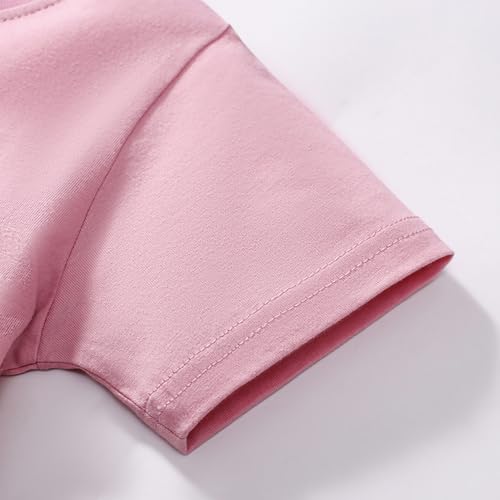 Image of Girls Cotton Long Sleeve Casual Cartoon Appliques Striped Jersey Dresses