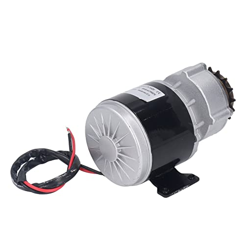 BuyWeek Bürstenmotor Elektromotor DC 12 V 500 W, 16 Zähne Zahnrad Kettenrad Elektromotor Hohe Torsion 2500 U/min Gleichstrommotor Hochgeschwindigkeitsmotor für Elektrofahrrad, Elektroroller